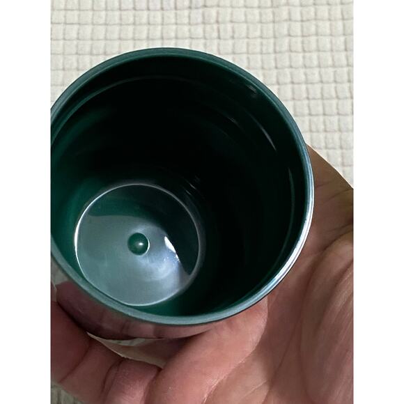 Org Box vtg Aladdin Stanley No. A-944DH Green & Silver Thermos steel bottle "CJ" - Picture 9 of 16